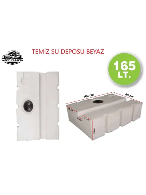 Karavan Su Deposu 165 Lt Temiz Su  Beyaz (32024)