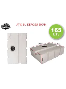 Karavan Su Deposu 165 Lt Atık Su Siyah (32023) Karavan Su Deposu 165 Lt Atık Su Siyah (32023)