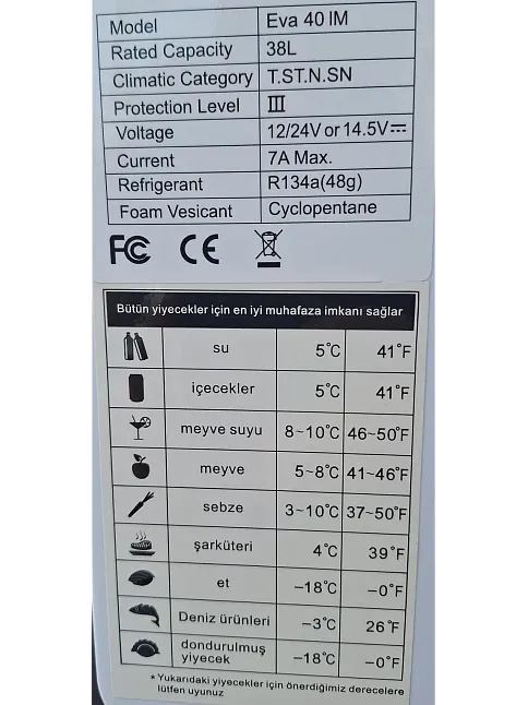 Eva 40 Lt Portatif Buz Dolabı Ve Buz Yapıcı (30015c)
