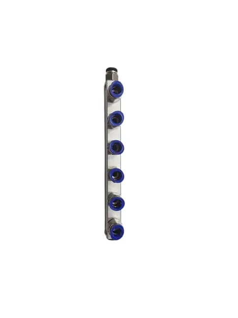 6 Lı Kollektör Dolu 12 Mm Pnömatik Hortuma Uyumlu (28004d)