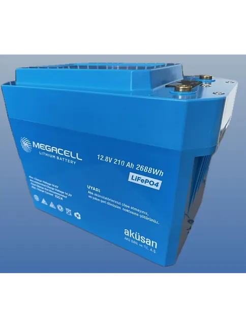 Megacell 12.8v 210ah (bluetooth) Lifepo4 Lityum Demir Fosfat Akü(abs Kasa) (19014)
