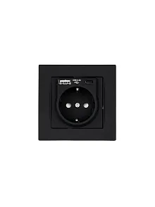 Mutlusan Rita Serisi Siyah Type-c Usb Şarj Çıkışlı Topraklı Priz (6012b) Mutlusan Rita Serisi Siyah Type-c Usb Şarj Çıkışlı Topraklı Priz (6012b)