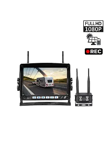 Dahili Ekranlı Wireless Karavan Geri Görüş Kamerası 1080p - Premium (13016)