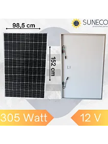 305w Watt Half-cut Monokristal Solar Yüksek Amper Güneş Paneli A Sınıf Karavan (19004b)