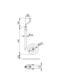 Knott 150 Kg 48 Mm Krikolu Kilo Ölçerli Ön Destek Tekerleği Geniş Taban (15009b) Knott 150 Kg 48 Mm Krikolu Kilo Ölçerli Ön Destek Tekerleği Geniş Taban (15009b)