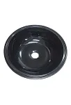 Plastik Evye Lavabo Yuvarlak Siyah (25007)