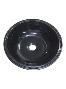 Plastik Evye Lavabo Yuvarlak Siyah (25007) Plastik Evye Lavabo Yuvarlak Siyah (25007)